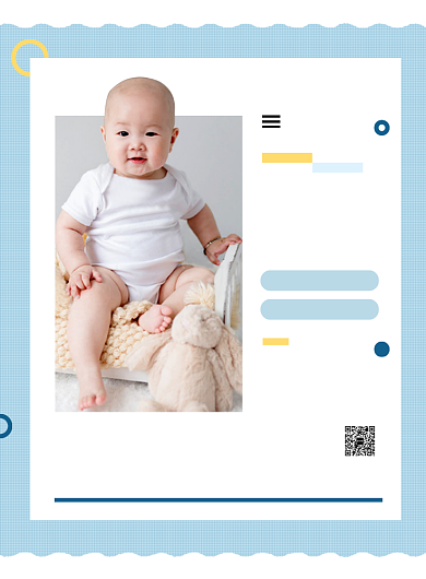 蓝色清新儿童服饰促销宣传海报背景