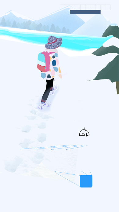 清新手绘冬令营招募海报背景