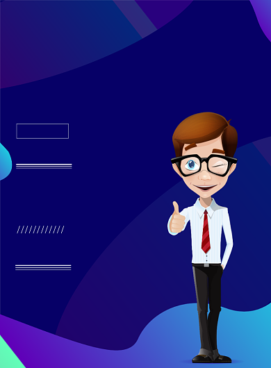 创意扁平风招聘海报模板背景