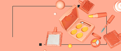 小清新美妆推荐种草警告微信公众号首图背景