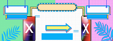 手机小米华为海报banner 背景