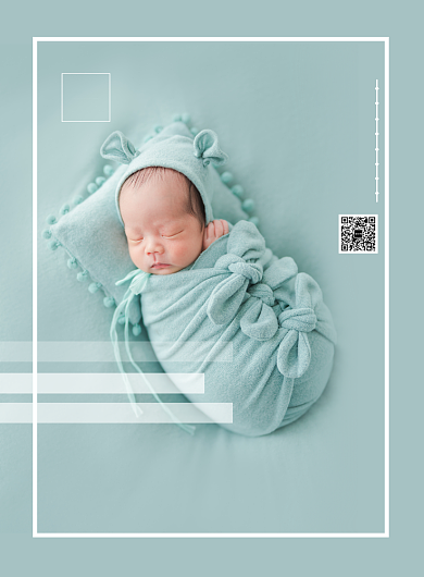 时尚儿童摄影室宣传印刷海报背景