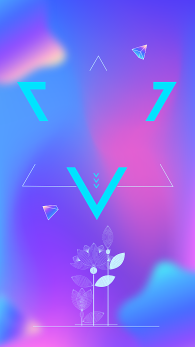 时尚抖音风颁奖盛典手机海报背景