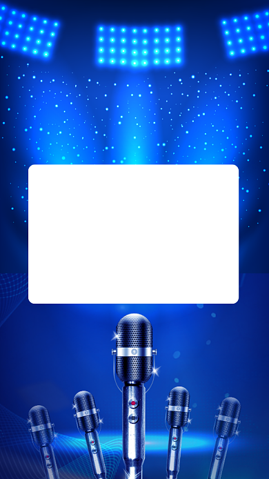 蓝色大气年会主持策划宣传手机海报背景