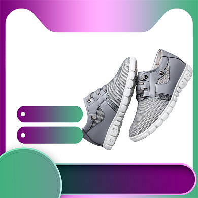 绿色紫色促销双十一返场运动鞋直通车背景