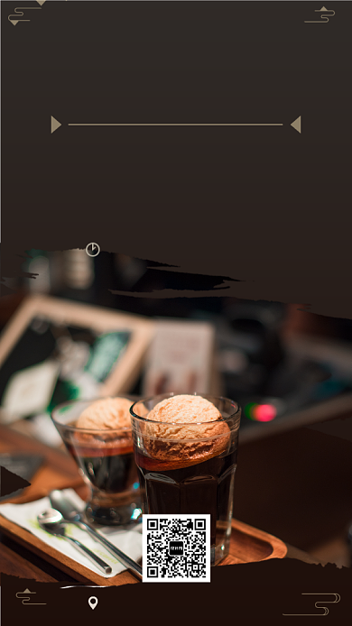 新品甜点促销手机海报背景