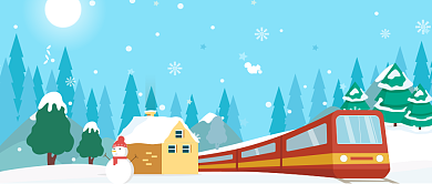 清新卡通回家路上的诱惑公众号首图背景