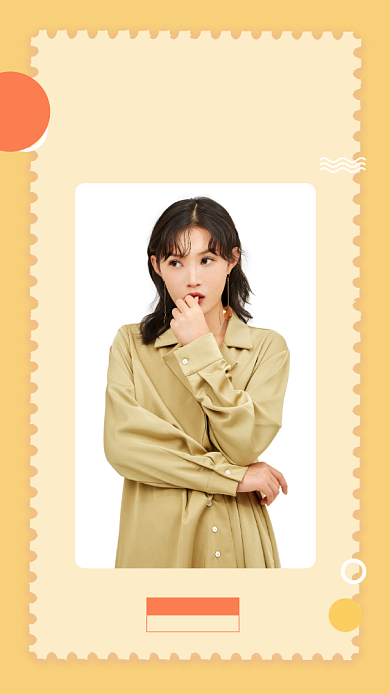 春季女装手机海报背景