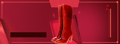 长靴淘宝电商banner图背景