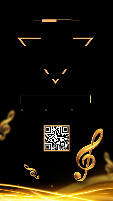 黑金大气音乐盛宴手机海报背景