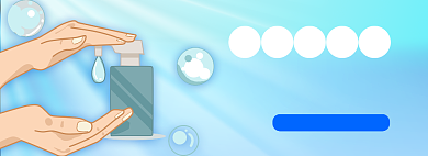 洗手液淘宝电商banner图背景