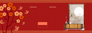 古典屏风淘宝banner背景