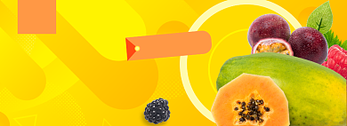时令水果外卖海报淘宝电商banner图背景
