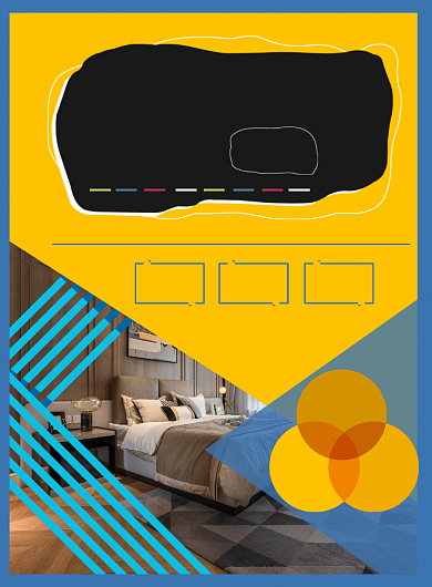 时尚房租中介印刷海报背景