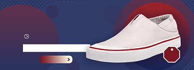 经典小白鞋淘宝电商banner图背景