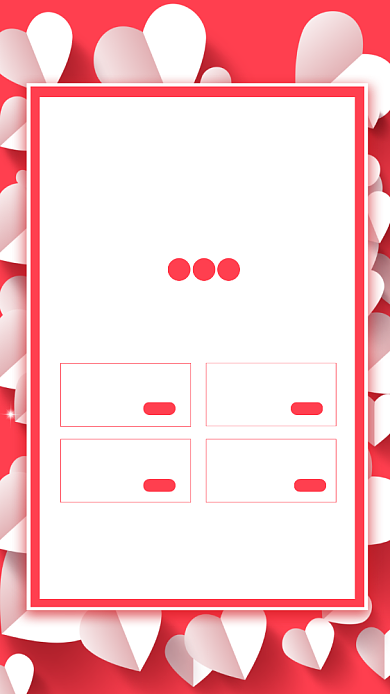 红色简约爱在七夕情人节促销海报背景