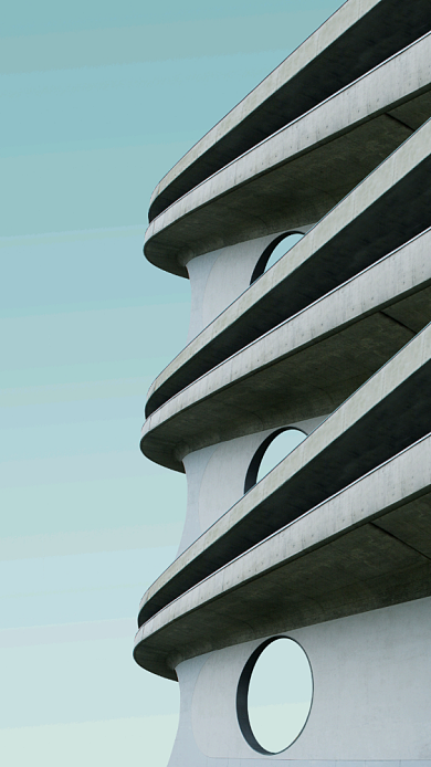 复古建筑线条简约商业手机壁纸海报背景