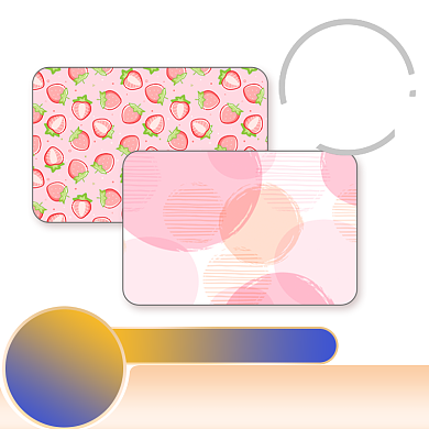 粉色黄色小清新简约鼠标垫双十二直通车背景