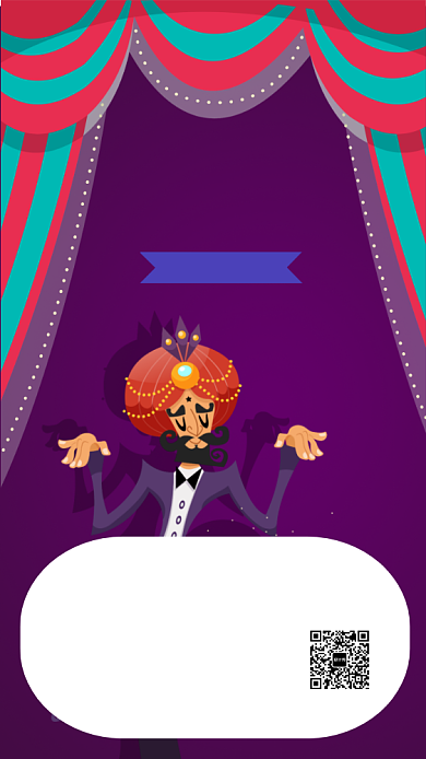 愚人节简约手机海报背景