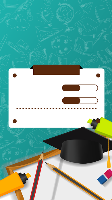 在线培训手机海报背景