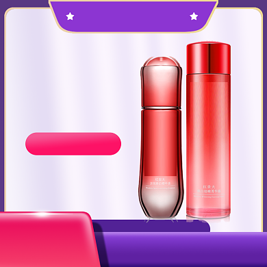 春季上新美妆主图模板背景