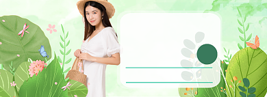 女装春季上新海报banner背景
