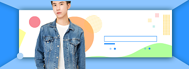 春季上新男装banner背景