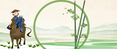 中国风清明节手机首图背景