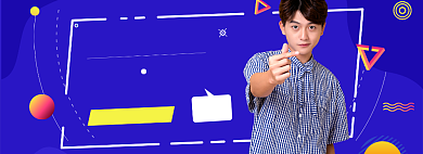 春季男装上新模板淘宝banner背景