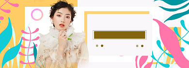 女装春季来袭banner海报背景