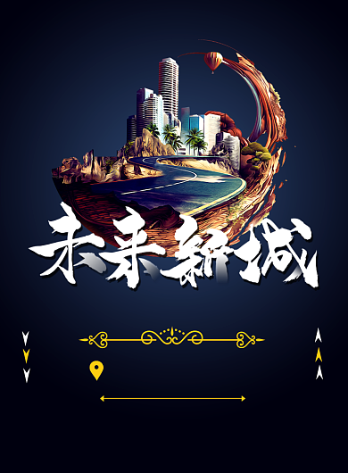 商务房地产买房投资印刷海报背景