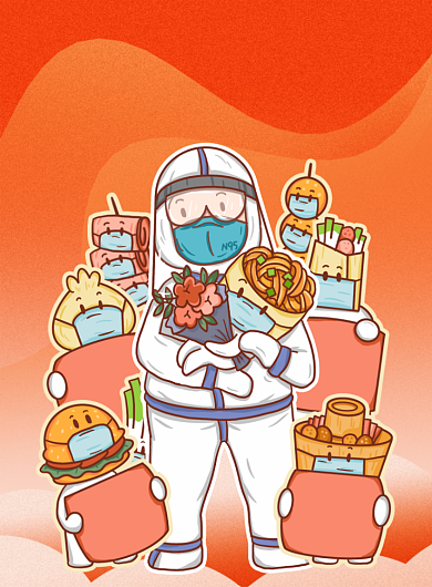 渐变武汉加油海报设计背景