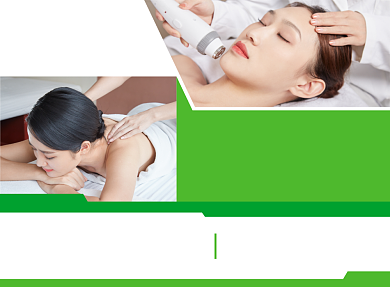 美容保健养生宣传广告印刷二折页背景