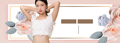 春夏新风尚海报banner背景