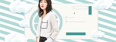 女装上新海报banner背景