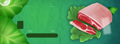 新鲜猪肉淘宝电商banner图背景