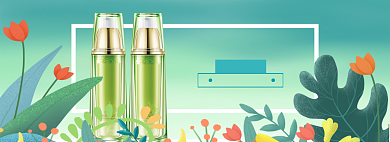 春夏新风尚海报banner背景