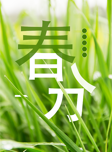 春分节气印刷海报背景