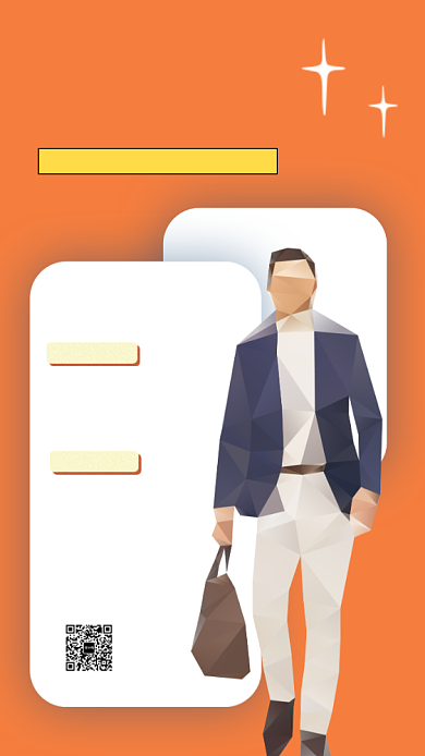 招聘通用手机海报背景