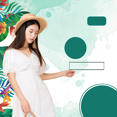 春季女装上新直通车背景