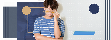 春季男装上新banner背景