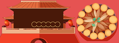 传统美食电商淘宝banner图背景