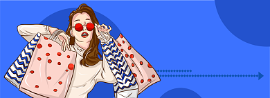 38女神节电商淘宝banner图背景