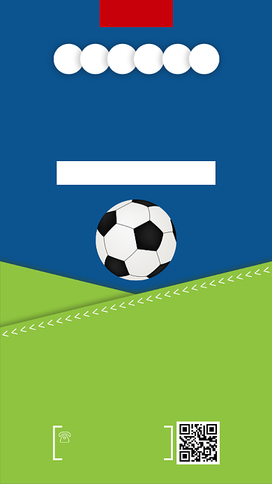 简约校园足球社招新手机海报背景