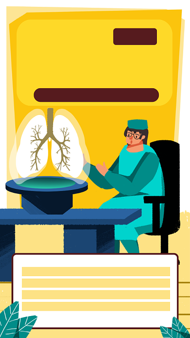 黄色世界防治结核病日手机海报背景