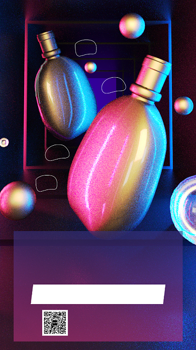 男士香水宣传海报背景