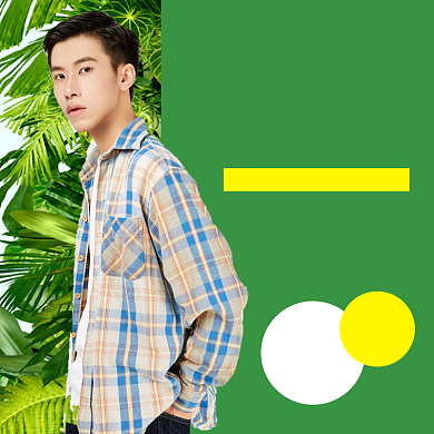 春季上新男装直通车背景