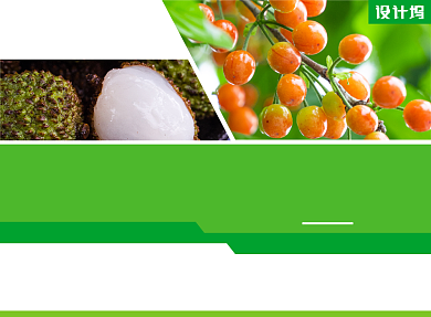 新鲜水果促销宣传广告印刷二折页背景