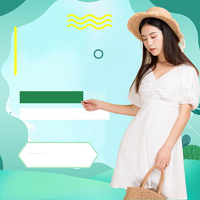春季女装上新直通车背景