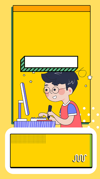 在线培训手机海报背景